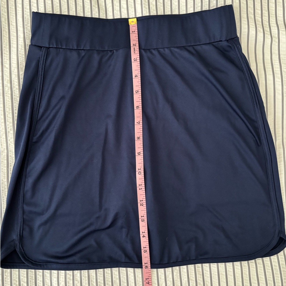J. Crew Navy Blue Stretch Athletic Skirt with Built-in Shorts Size XS - Picture 7 of 12